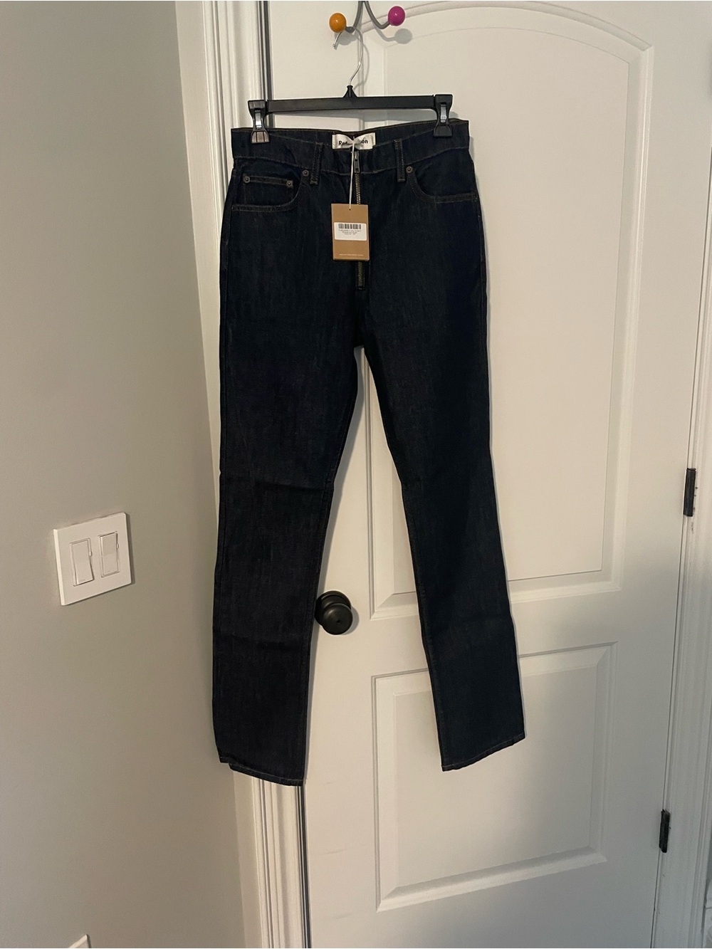 Reformation Brooke High Rise Straight Zip Jean Volta - 27 NWT